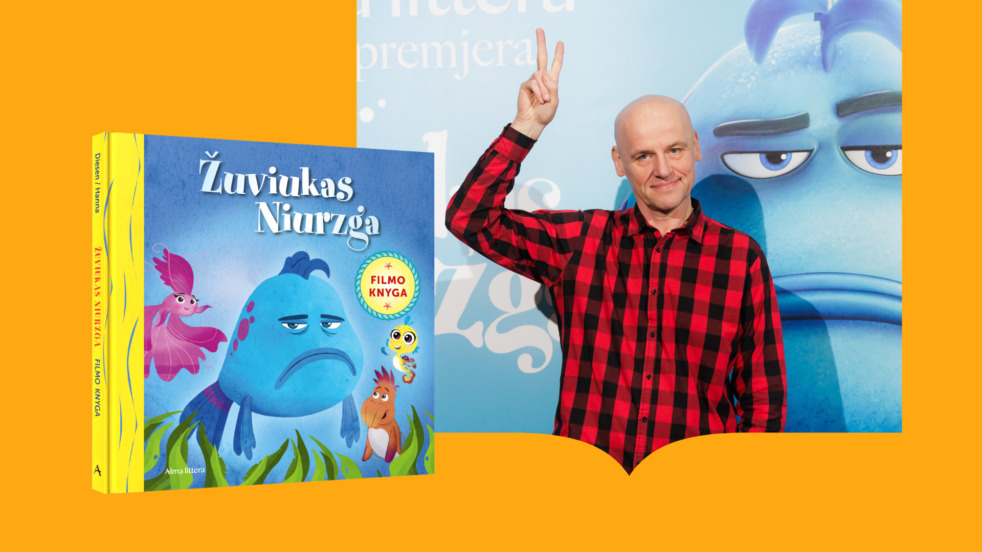 Žuviukas Niurzga prabilo aktoriaus ir rašytojo Juozo Gaižausko balsu: iškart po premjeros – į naują piligriminį žygį