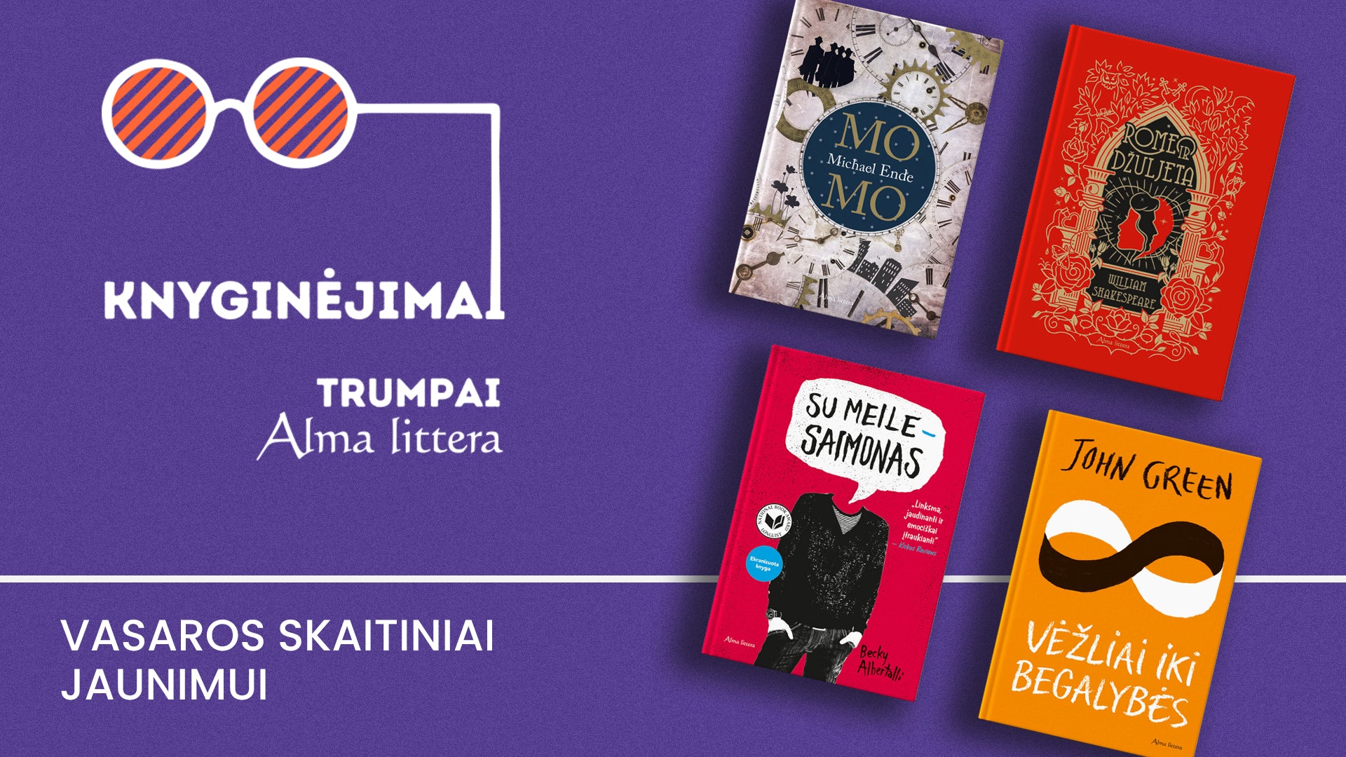 Knyginėjimai. Trumpai | Vasaros skaitiniai jaunimui | Alma littera