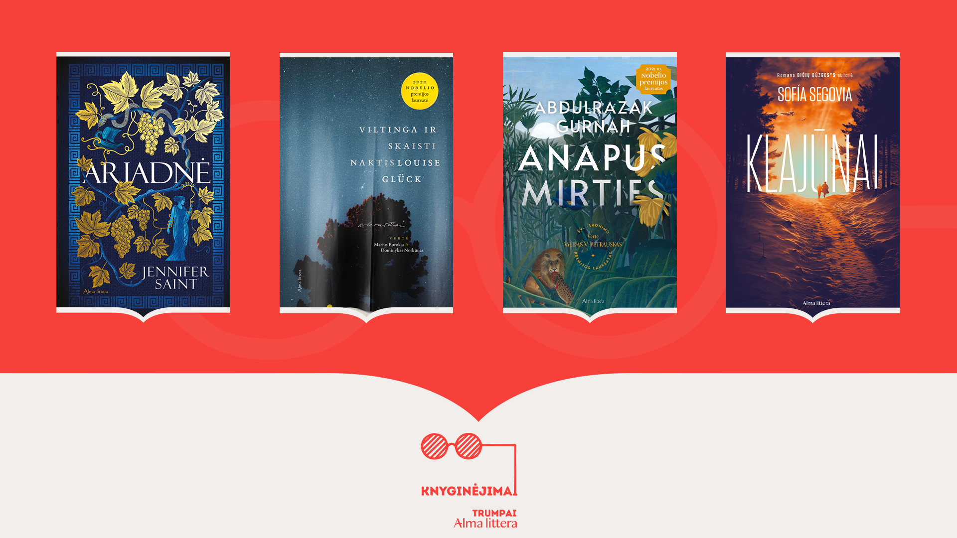 Knyginėjimų miniatiūra: Ariadnė, Viltinga ir skaisti naktis, Anapus mirties, Klajūnai.