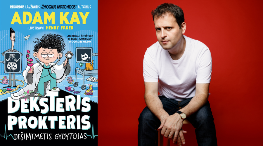 Bestselerių autorius Adamas Kay: „Jei žmonės nemano, kad mano knygos yra juokingos, problema – jų smegenyse!“