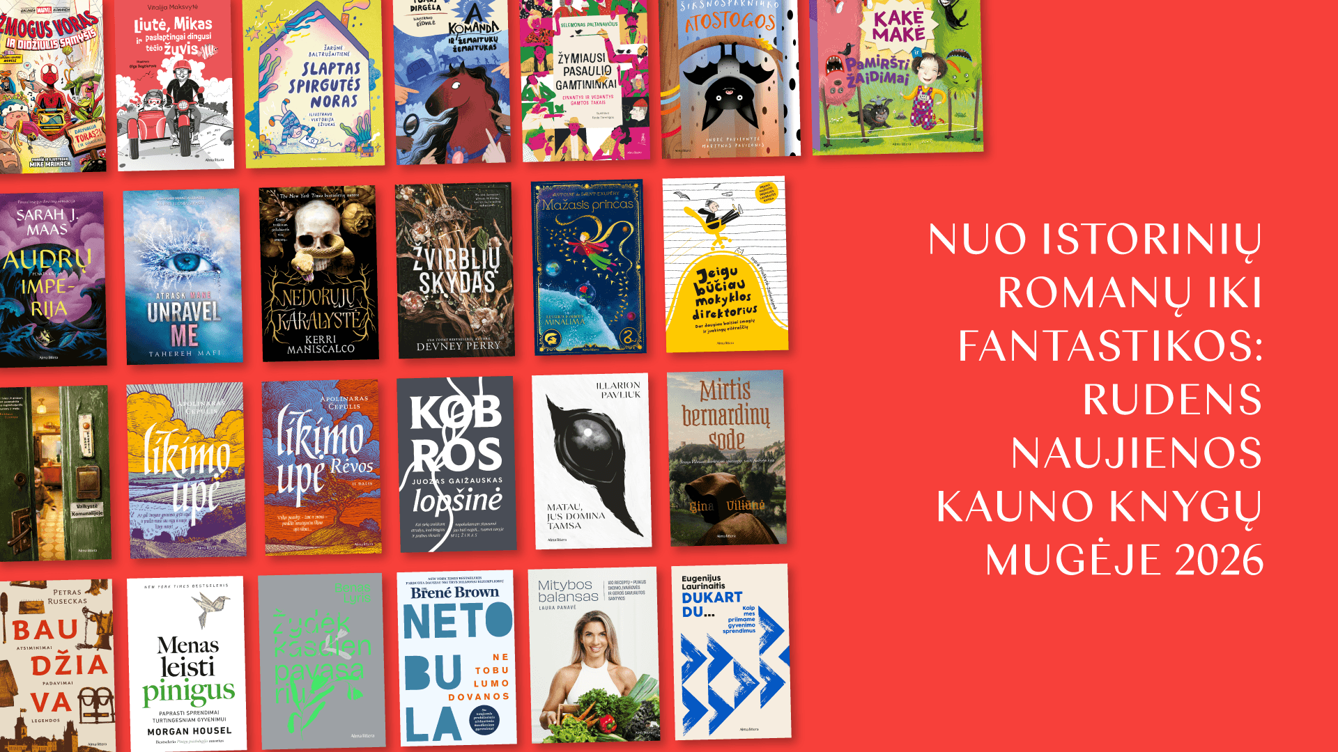 Kauno knygų mugėje – „Alma littera“ rudens naujienos