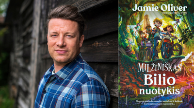 Kulinarinių knygų autorius Jamie Oliveris savo vaikams prieš miegą pasakotas istorijas sudėjo į nuotykių knygą