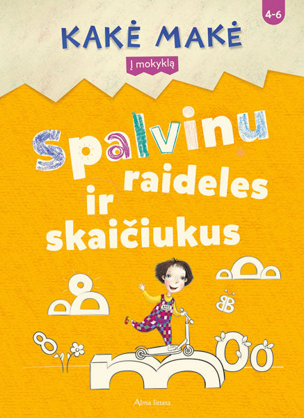 Kakė Makė.Spalvinu raideles ir skaičiukus