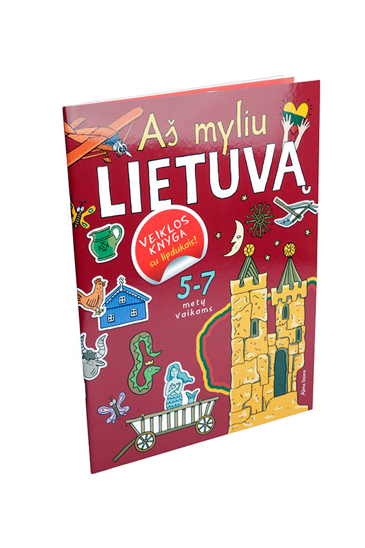 Aš myliu Lietuvą. Veiklos knygelė su lipdukais