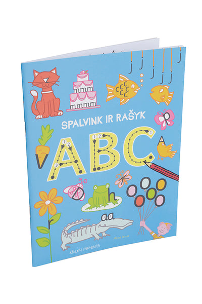 Spalvink ir rašyk. ABC