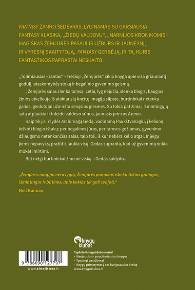 Tolimiausias krantas. Ciklo "Žemjūrė" trečia knyga