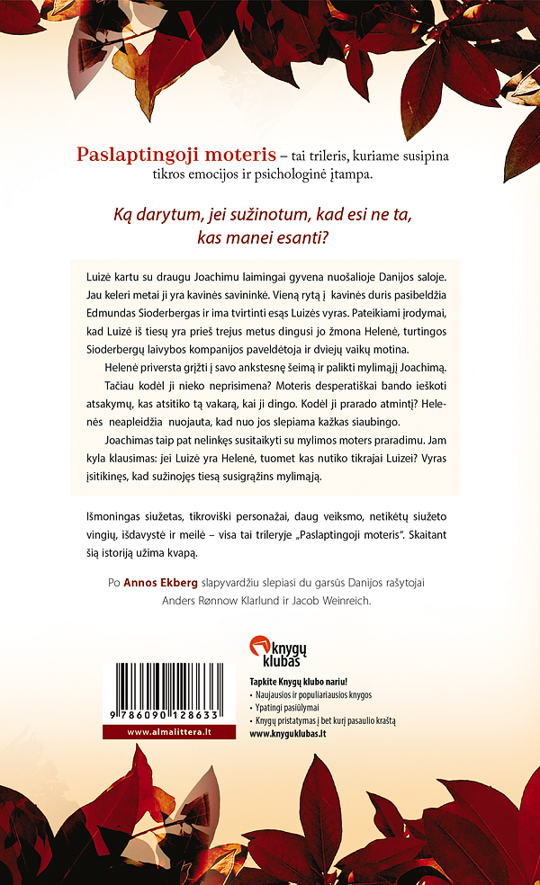 Paslaptingoji moteris knyga iš Alma Littera