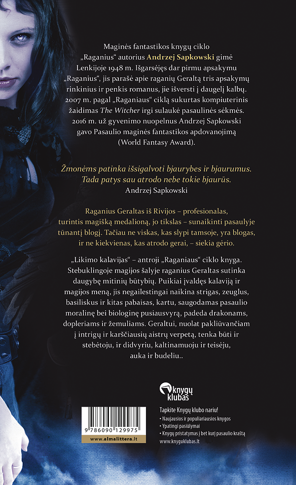 Likimo kalavijas. Raganius. 2 knyga