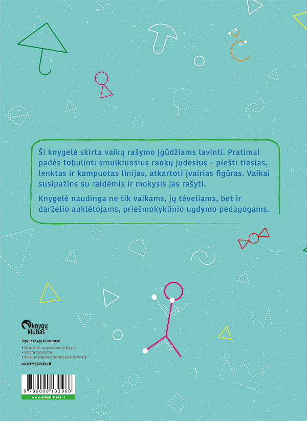 Lavink rankytę. Rašymo pratimai 5-6 m. vaikams