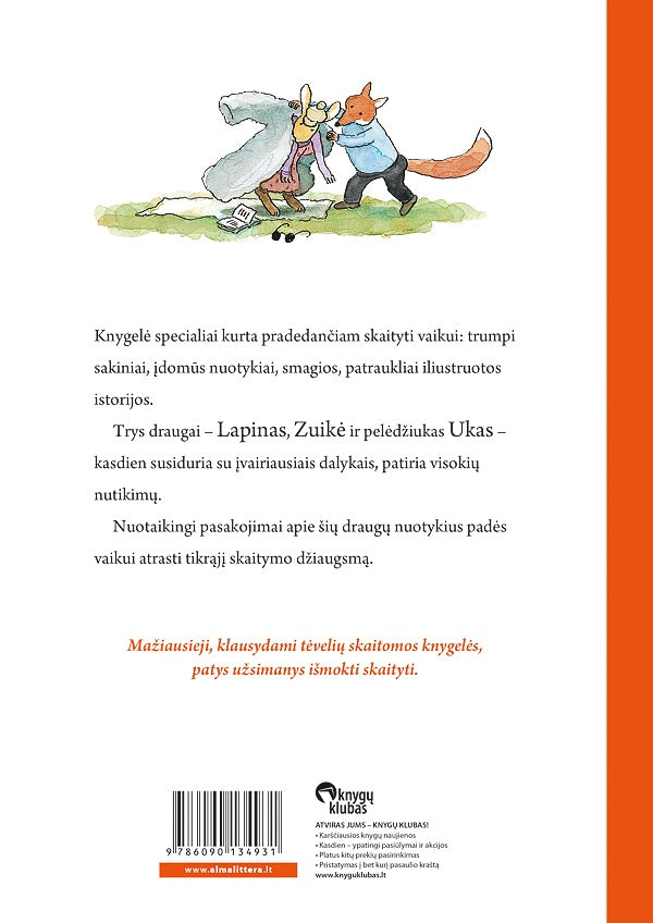 Lapinas ir Zuikė. Aš jau skaitau! 1 knyga iš Alma Littera