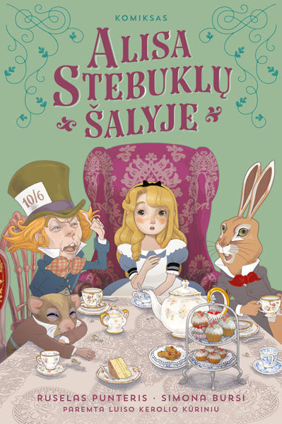 Alisa stebuklų šalyje. Komiksas knyga iš Alma Littera