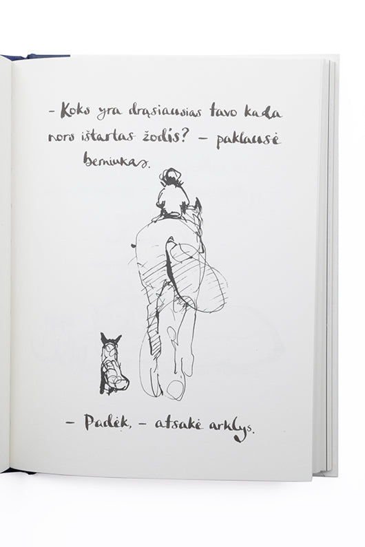 Berniukas, kurmis, lapė ir arklys