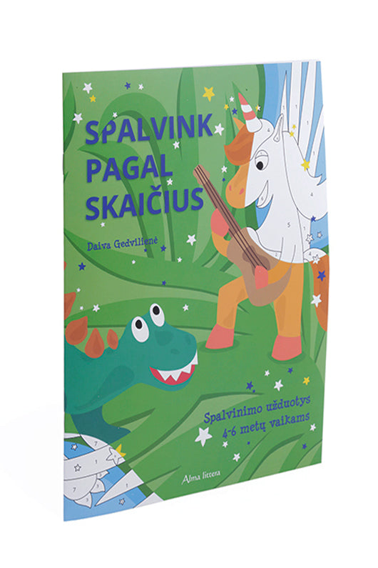 Spalvink pagal skaičius. Spalvinimo užduotys 4-6 metų vaikams