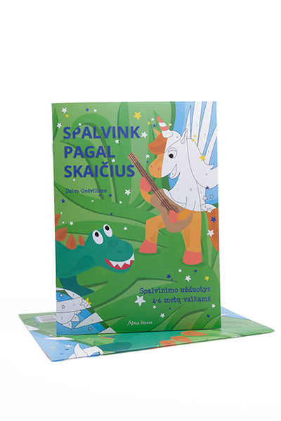 Spalvink pagal skaičius. Spalvinimo užduotys 4-6 metų vaikams