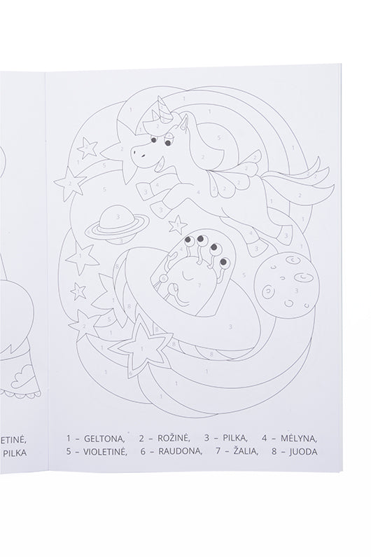 Spalvink pagal skaičius. Spalvinimo užduotys 4-6 metų vaikams