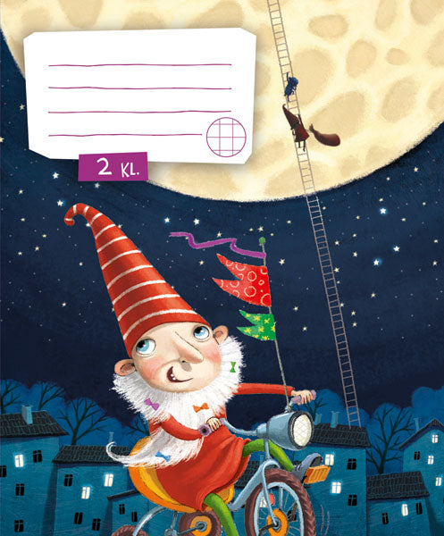 Sąsiuvinis NETVARKOS NYKŠTUKAS IR MĖNULIS, 12 l., langeliais