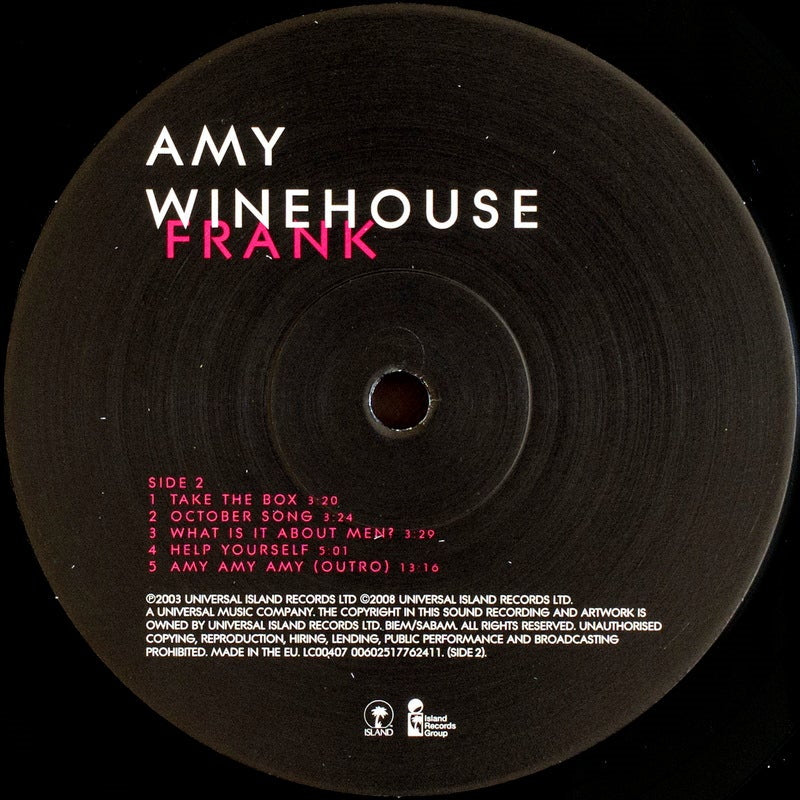 Amy Winehouse: Frank (remastered) (180g) LP
