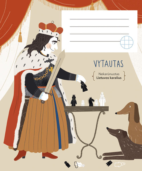 Sąsiuvinis VYTAUTAS DIDYSIS, 12 l., langeliais