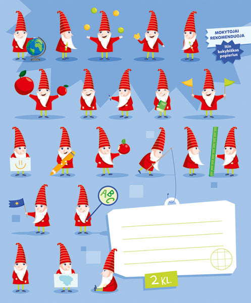 Sąsiuvinis NETVARKOS NYKŠTUKAS MOKOSI, nuo 2 kl., 12 l., langeliais