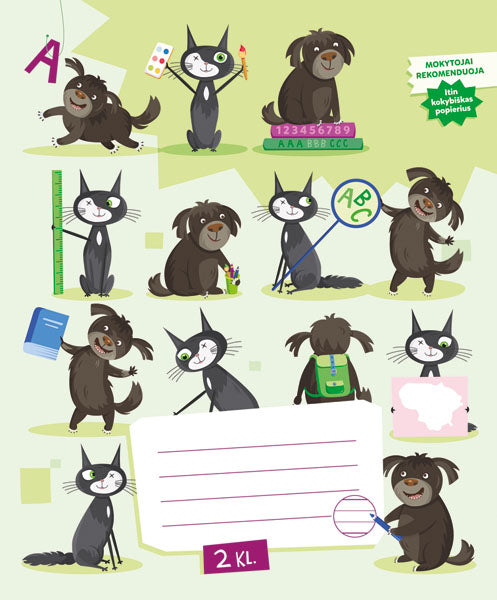 Sąsiuvinis ČIŪČIA IR PIRATAS, 2 kl., 12 l., linijomis