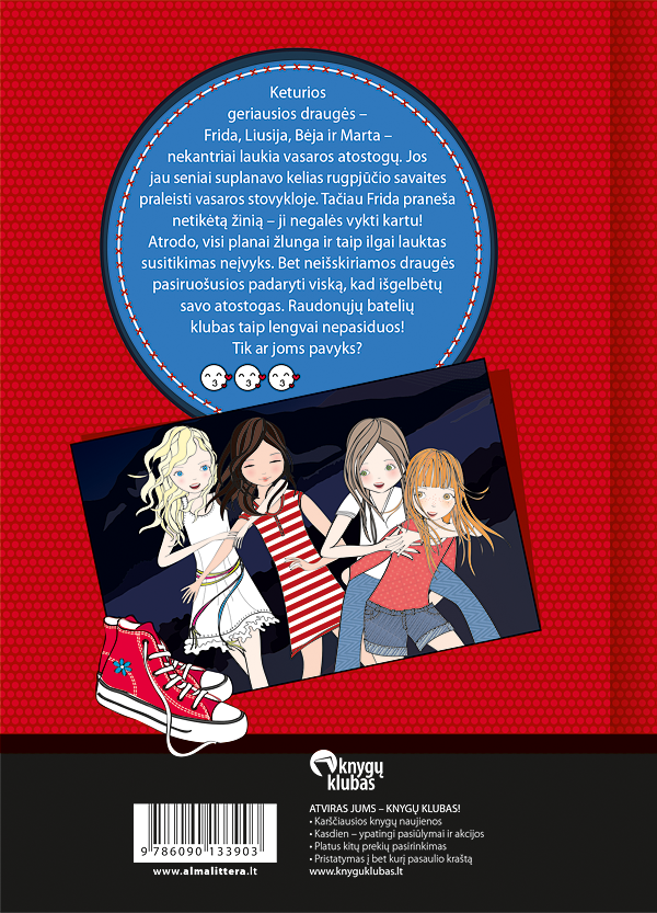 Raudonųjų batelių klubas 2. Draugės amžinai knyga iš Alma Littera