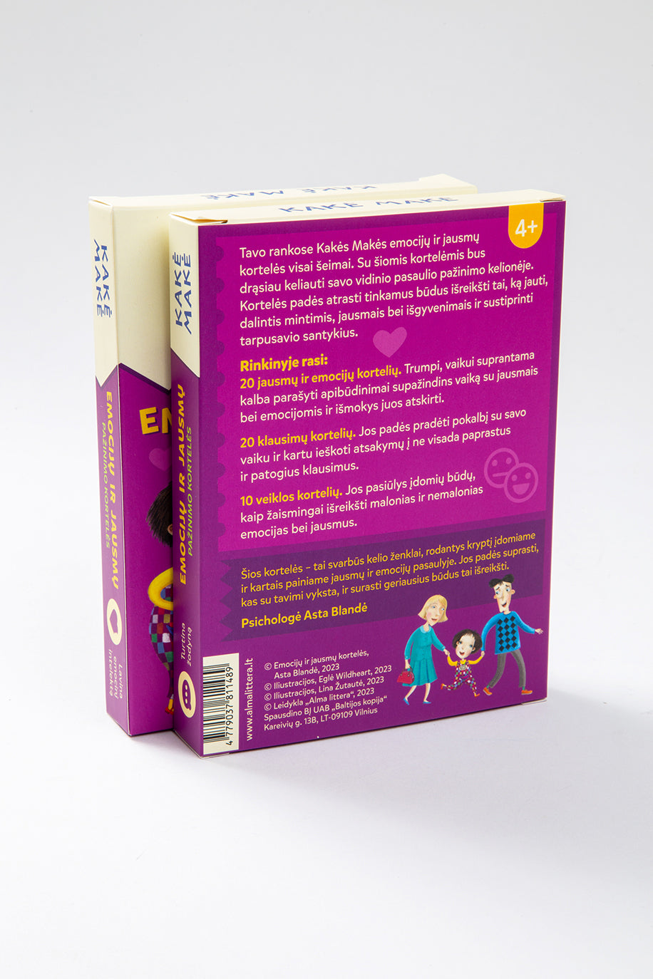 Kakė Makė. Emocijų ir jausmų pažinimo kortelės