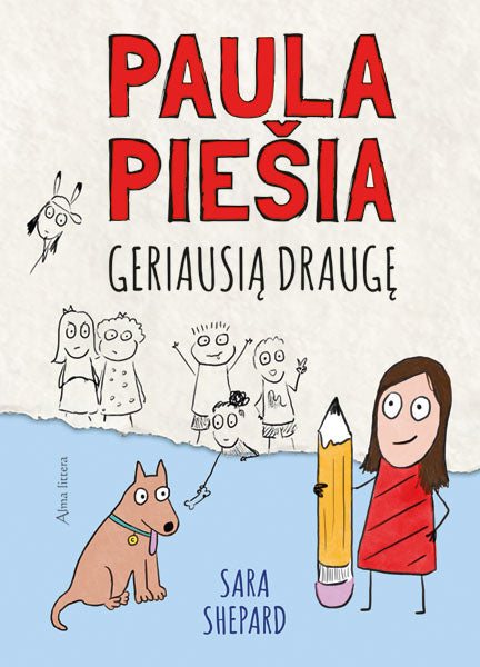 Paula piešia geriausią draugę