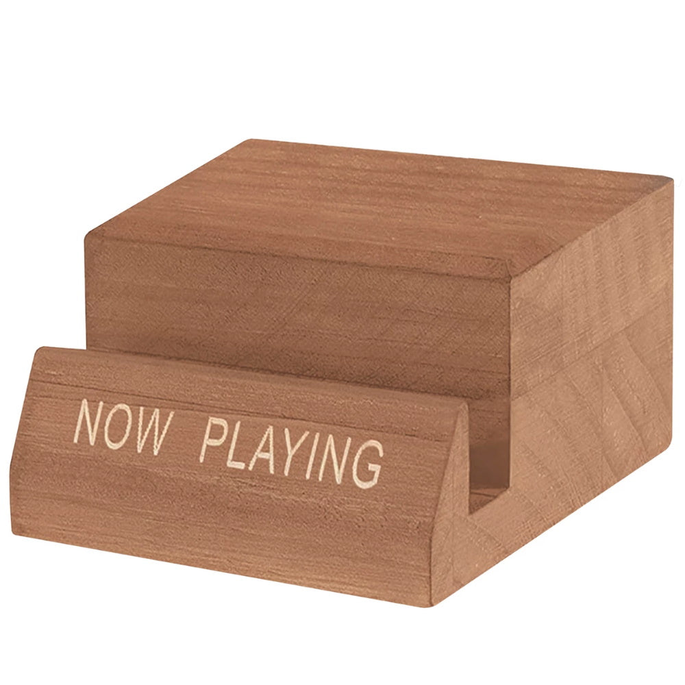 Plokštelės lakiklis VINYL TONIC 'NOW PLAYING' Wooden Stand