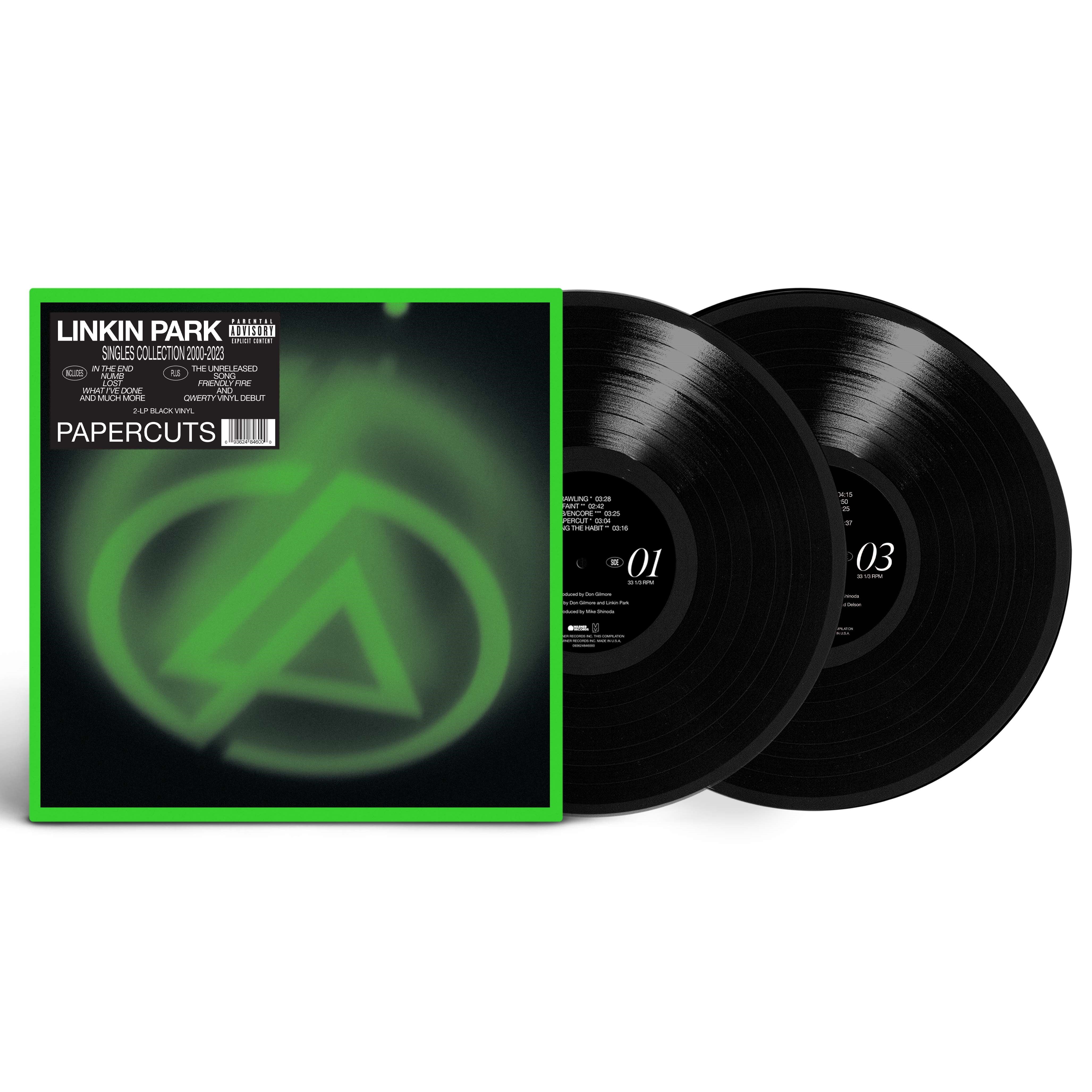 Linkin Park: Papercuts 2 x 140g 12" Black vinyl album