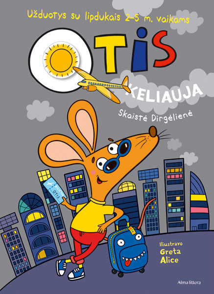 Otis keliauja. Užduotys su lipdukais 2-5 m. vaikams