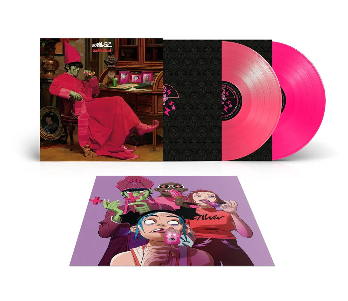 Gorillaz: Cracker Island Limited 2 x 140g 12" Pink vinyl albu m. RSD LP