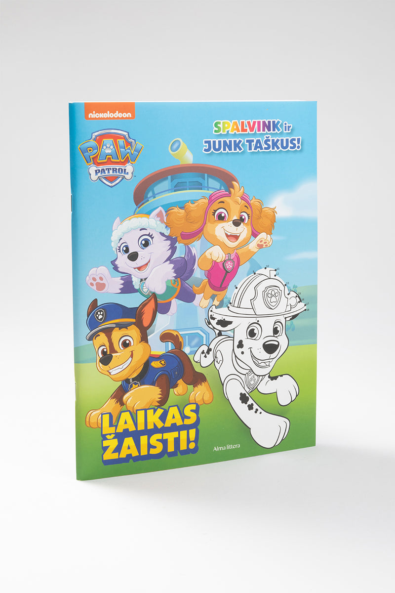 Šunyčiai patruliai. Laikas žaisti! Spalvink ir junk taškus