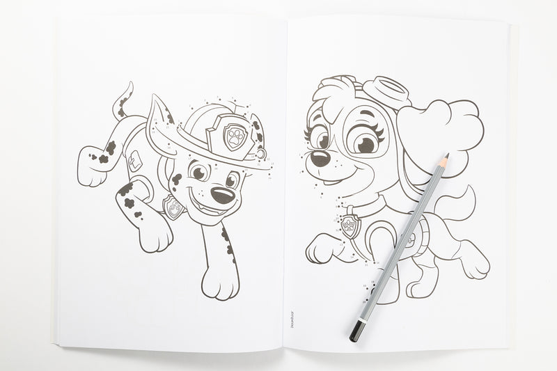 Šunyčiai patruliai. Laikas žaisti! Spalvink ir junk taškus