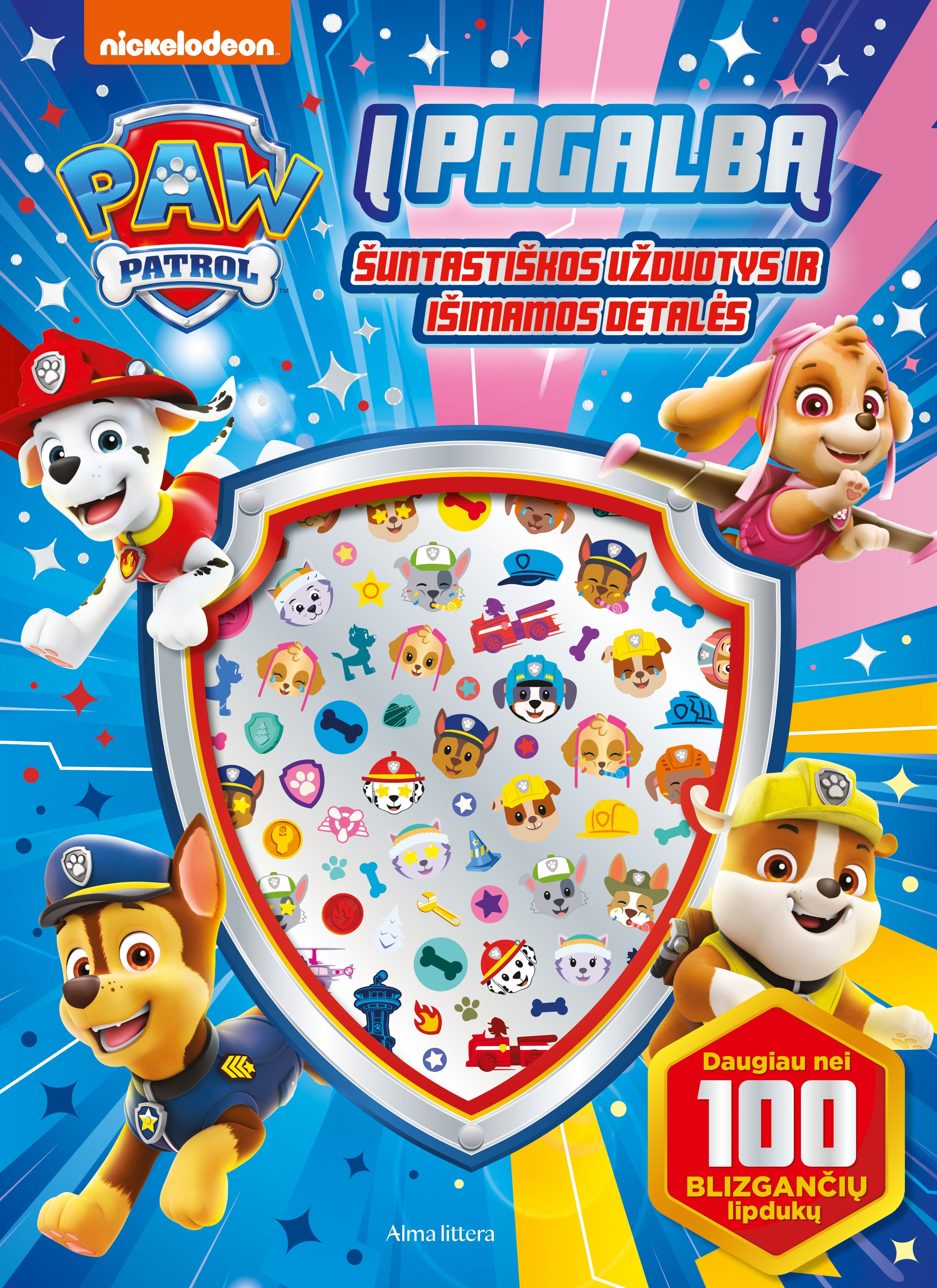 Šunyčiai patruliai. Į pagalbą! Lipdukai ir užduotys