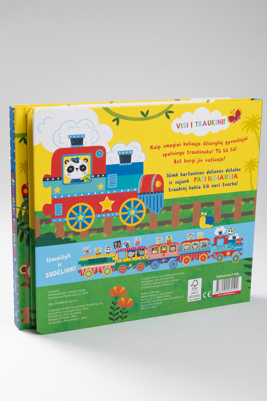 Džiunglių traukinys. Dėlionių knygelė