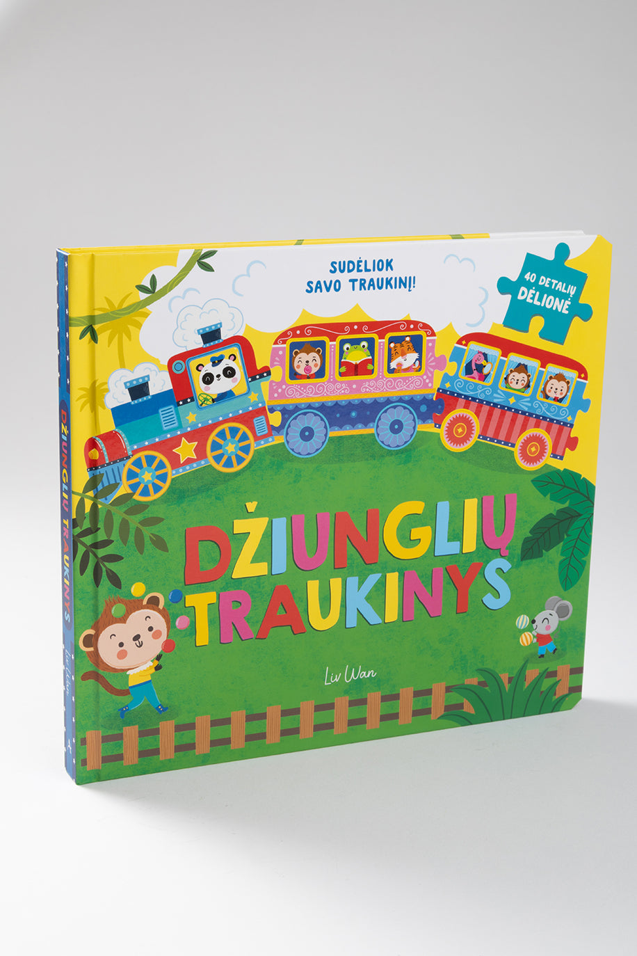 Džiunglių traukinys. Dėlionių knygelė