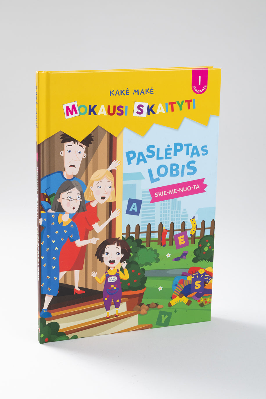 Kakė Makė. Mokausi skaityti. Paslėptas lobis. Pirmas žingsnis