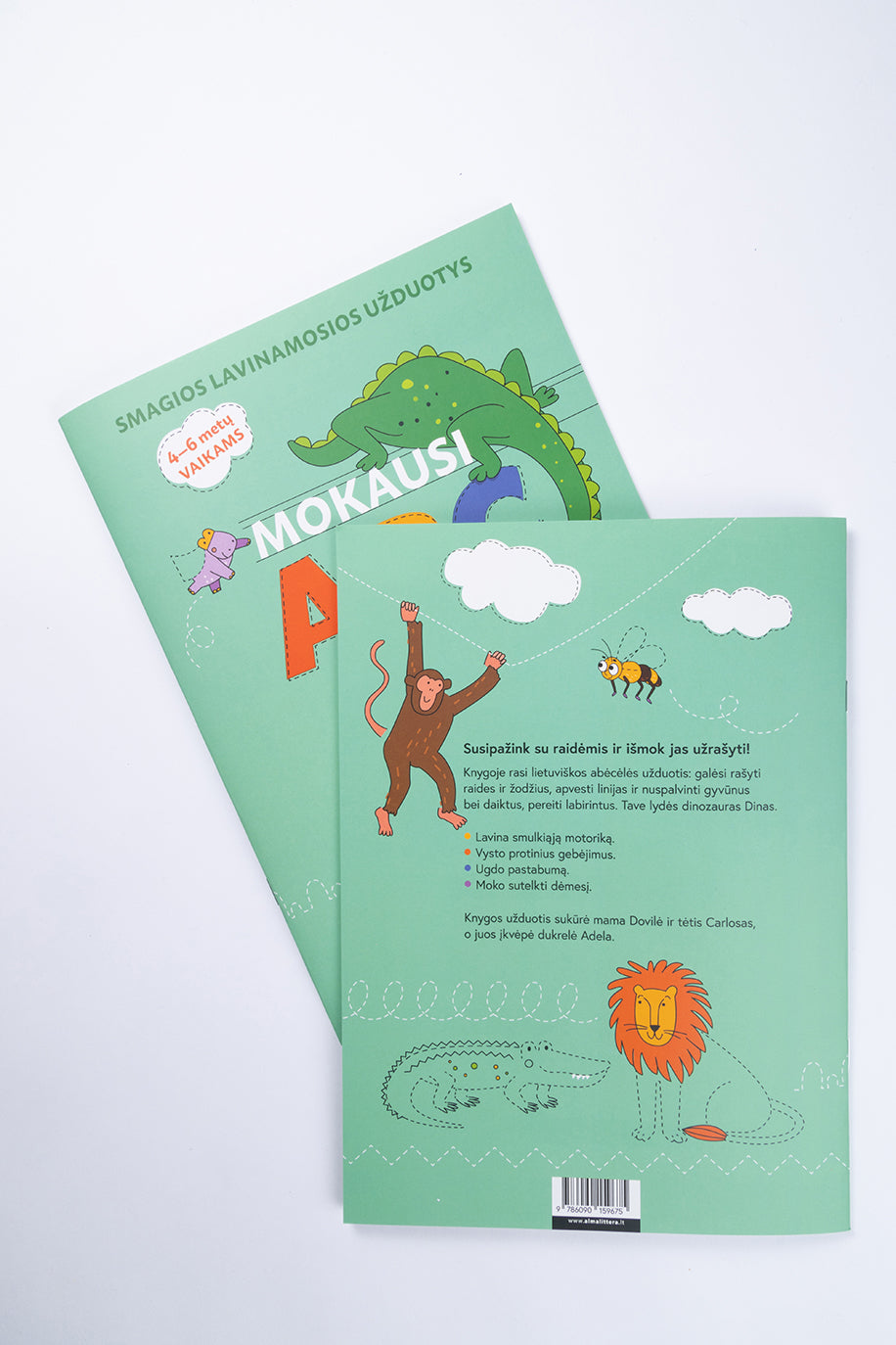 Mokausi ABC. Smagios lavinamosios užduotys 4–6 metų vaikams