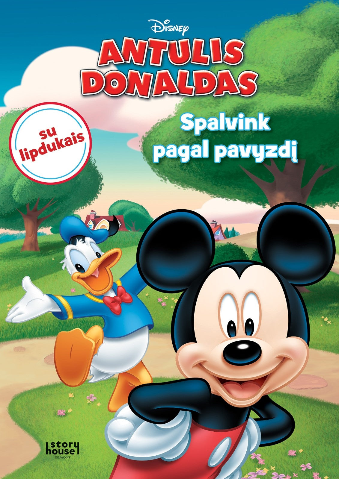 Antulis Donaldas. Spalvinimas su lipdukais