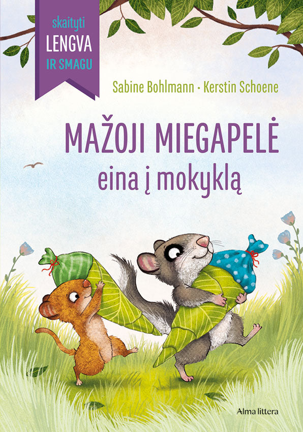Mažoji miegapelė eina į mokyklą. Skaityti lengva ir smagu!
