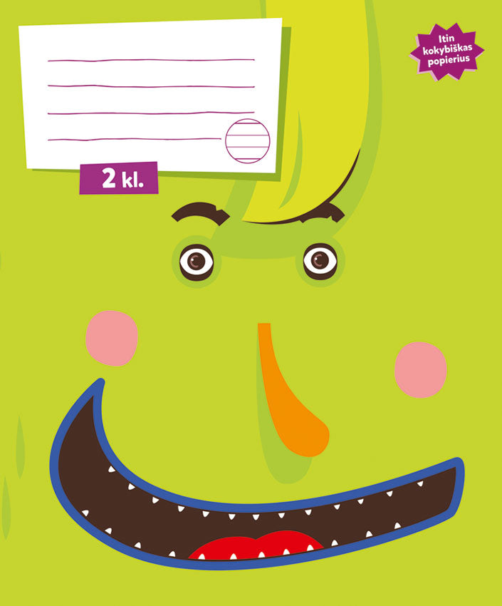 Sąsiuvinis NANAISA, 2 kl., 12 l., linijomis