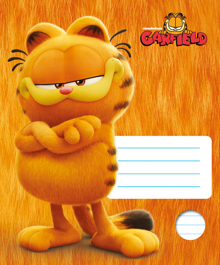 Sąsiuvinis GARFILDAS, 12 l., linijomis, nuo 3 kl.