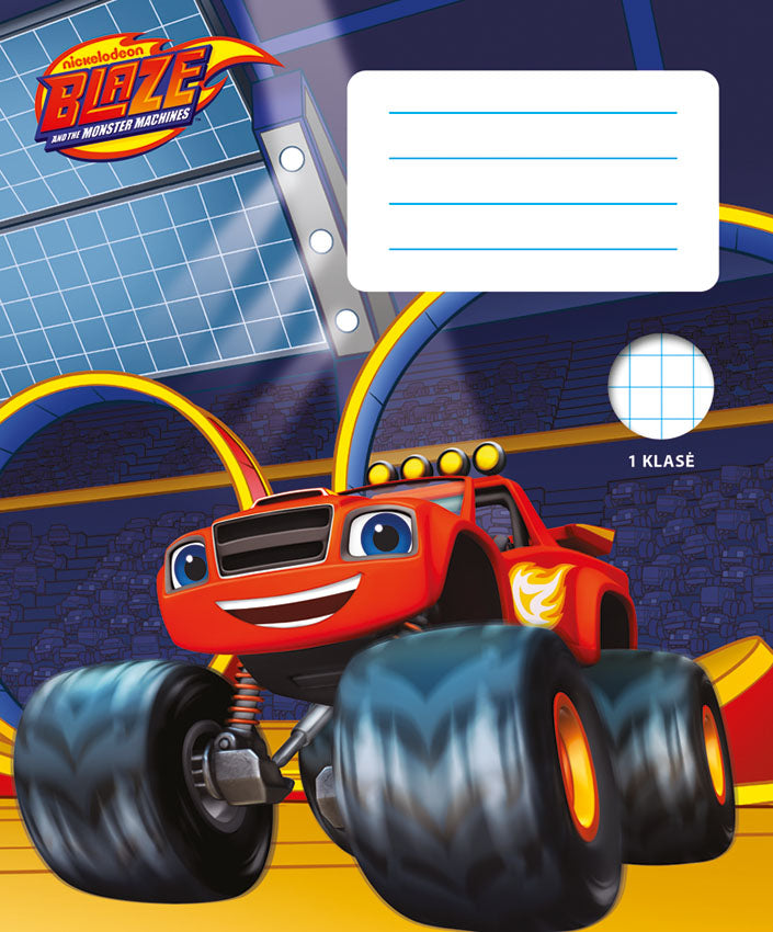 Sąsiuvinis ŽYBSNIS, 12 l., 1 kl., langeliais