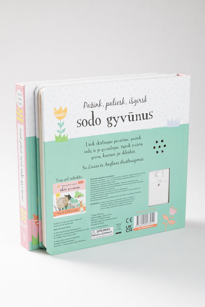 Pažink, paliesk, išgirsk sodo gyvūnus