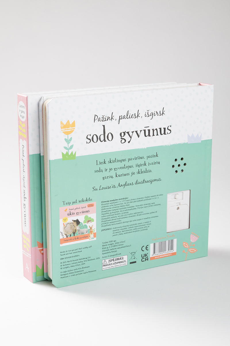 Pažink, paliesk, išgirsk sodo gyvūnus