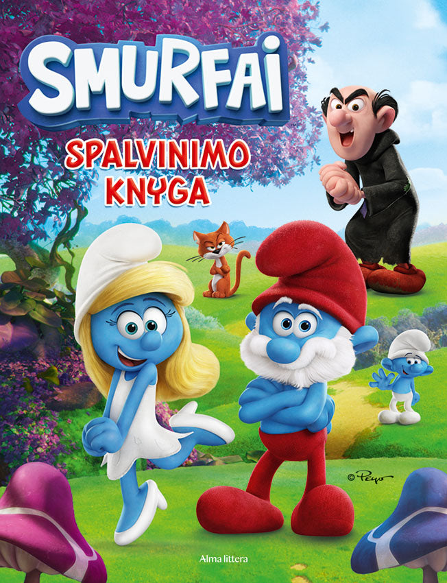 Smurfai. Spalvinimo knyga