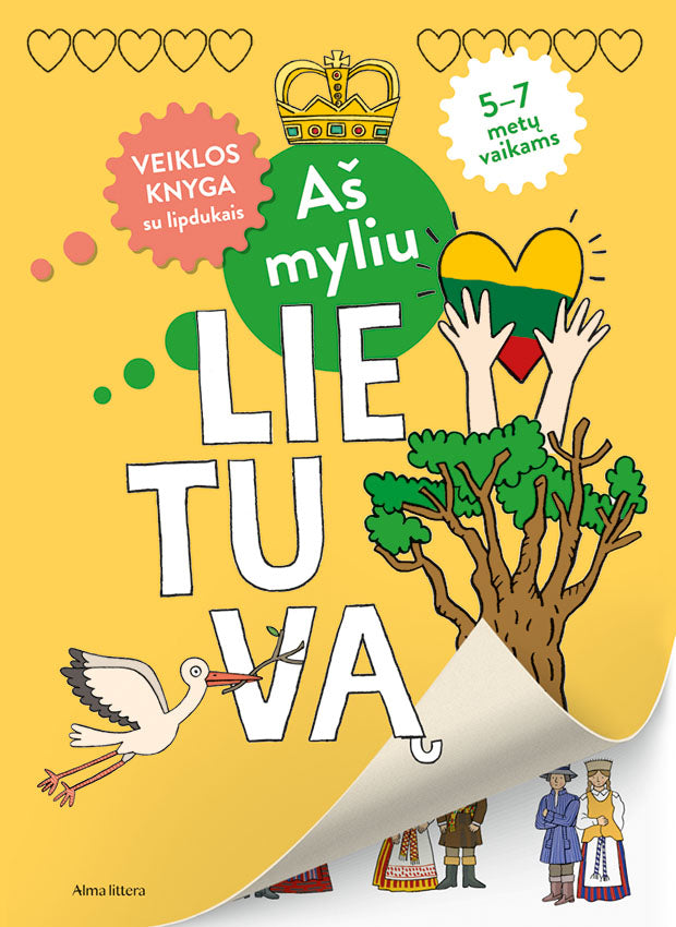 Aš myliu Lietuvą. Veiklos knygelė su lipdukais