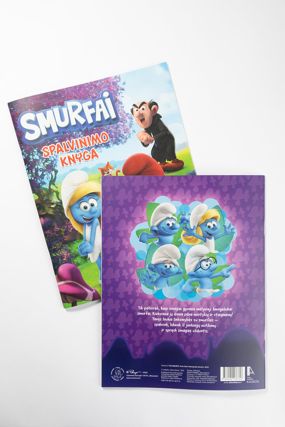 Smurfai. Spalvinimo knyga