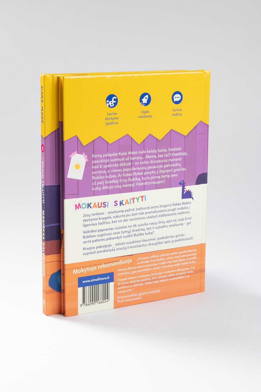 Kakė Makė. Mokausi skaityti. Magiškas galvosūkis. Rubiko kubo išradimo istorija . Antras žingsnis