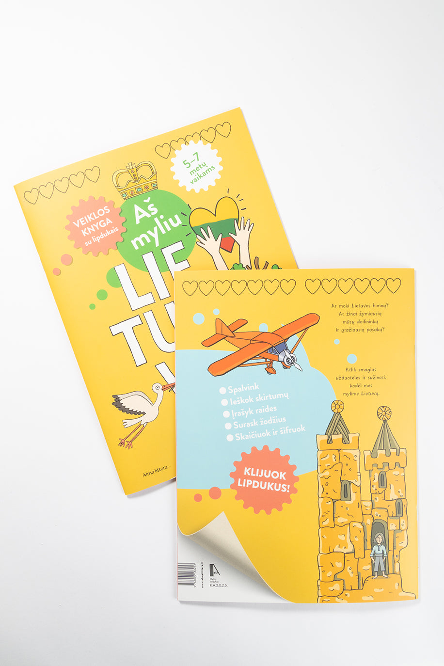 Aš myliu Lietuvą. Veiklos knygelė su lipdukais